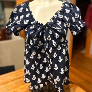 Vintage Nanette Lepore Anchor Top